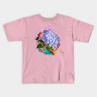 Hydrangeas and Arrows with Splash Kids T-Shirt